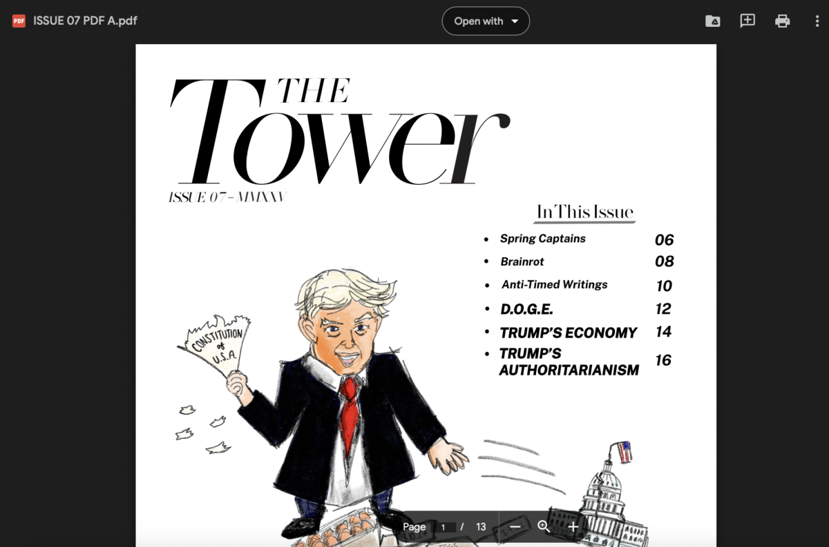 Once the Graphics Editor has assembled all of the layouts together into one PDF, it is sent to the staff to review and make comments on. Oftentimes this includes updating headlines, matching subheading in the table of contents and the article page, fixing page numbers, suggesting changes in visual elements, and many more. The PDF will go through many revisions and will be sent back out to the staff each time.
